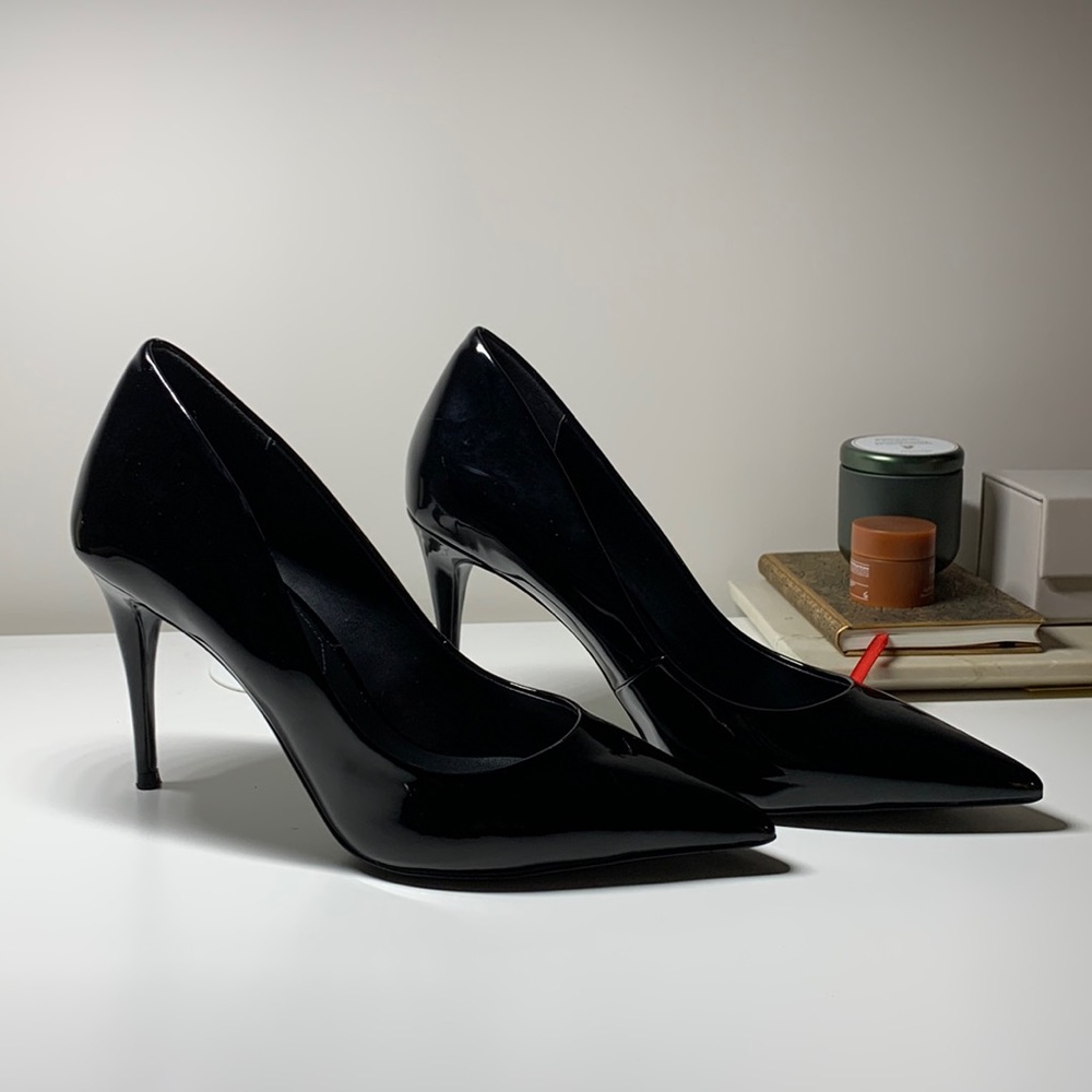 Aldo Black Patent Heels
